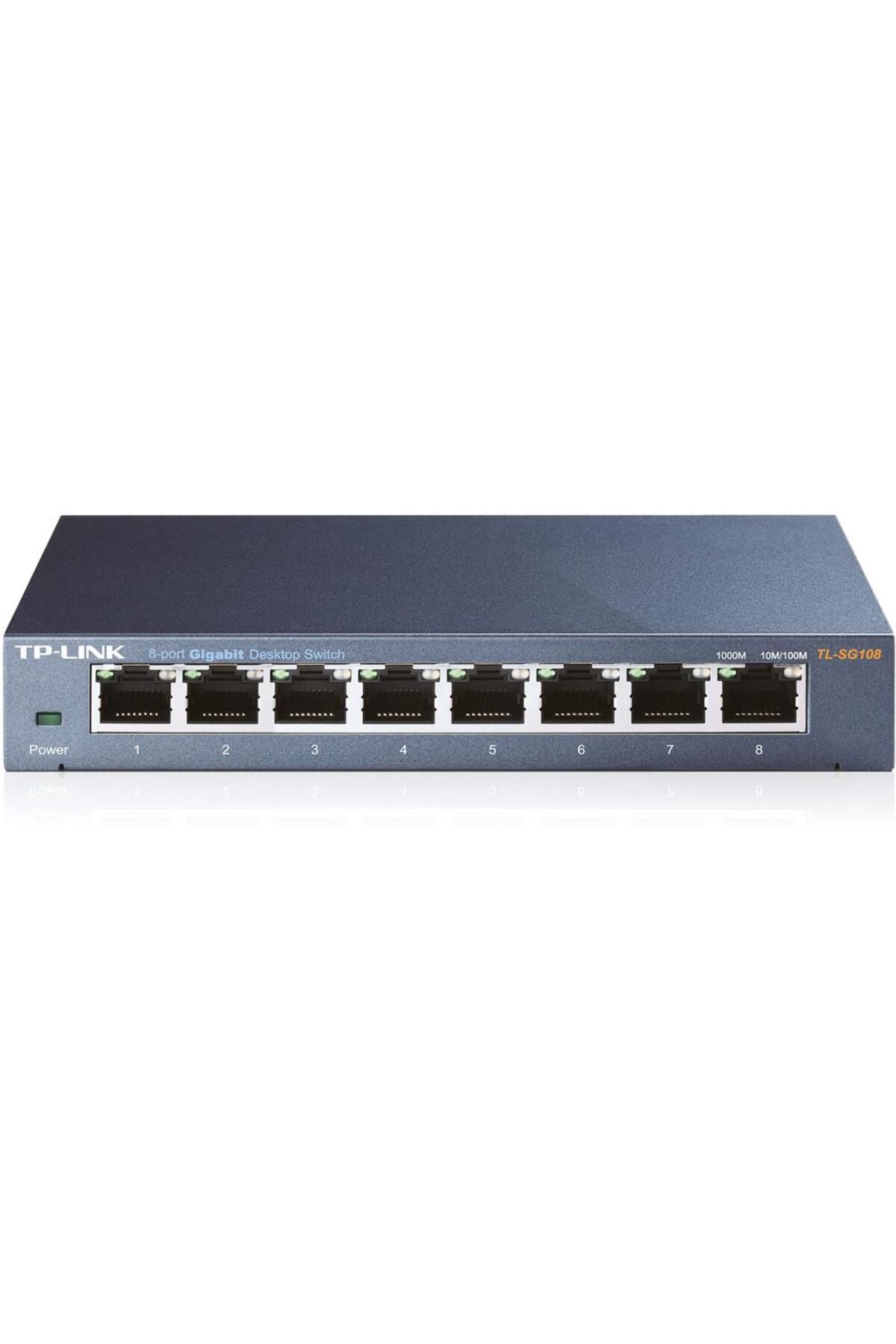 Vobotek Teknoloji -Link TL-SG108 8 Port 10-100-1000 Mbps Switch Çelik Kasa
