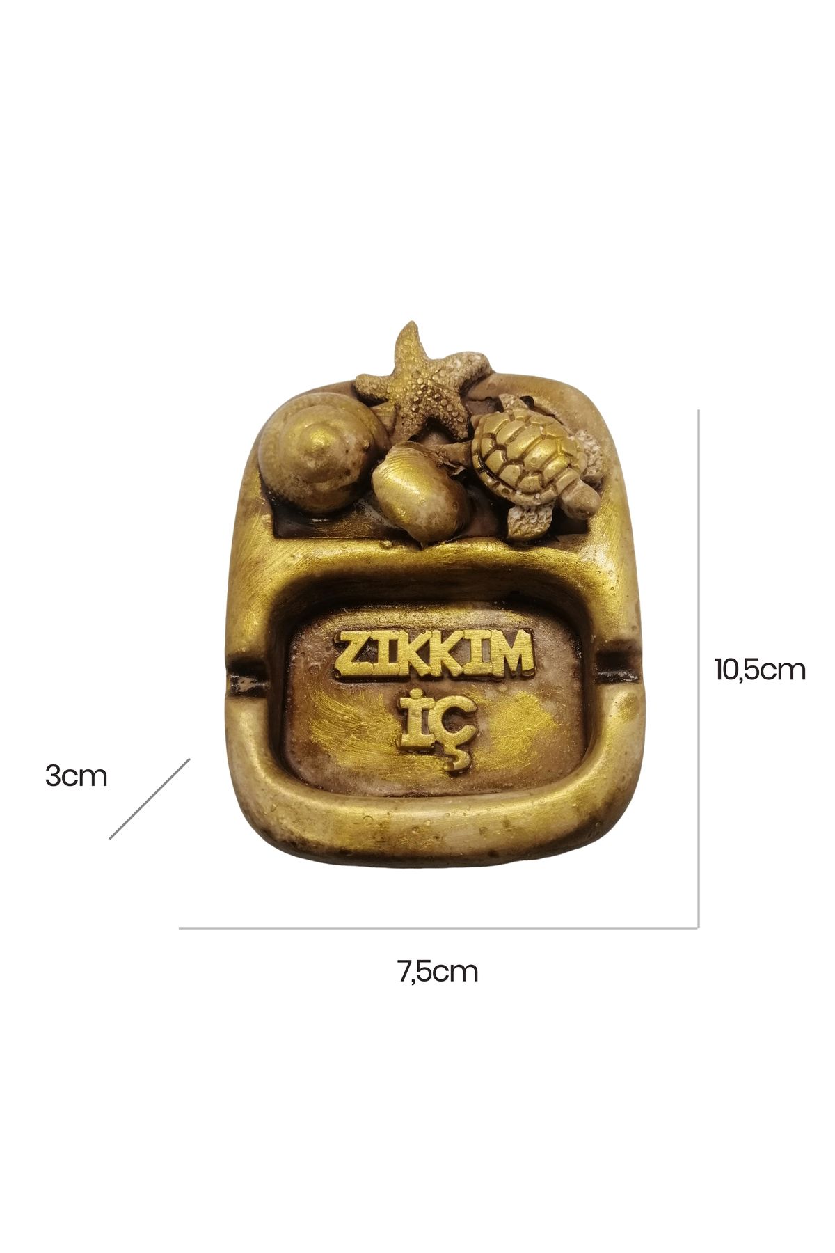 Atölye DNZ-Handmade Decorative Zıkkım Inner Humorous Ashtray 5