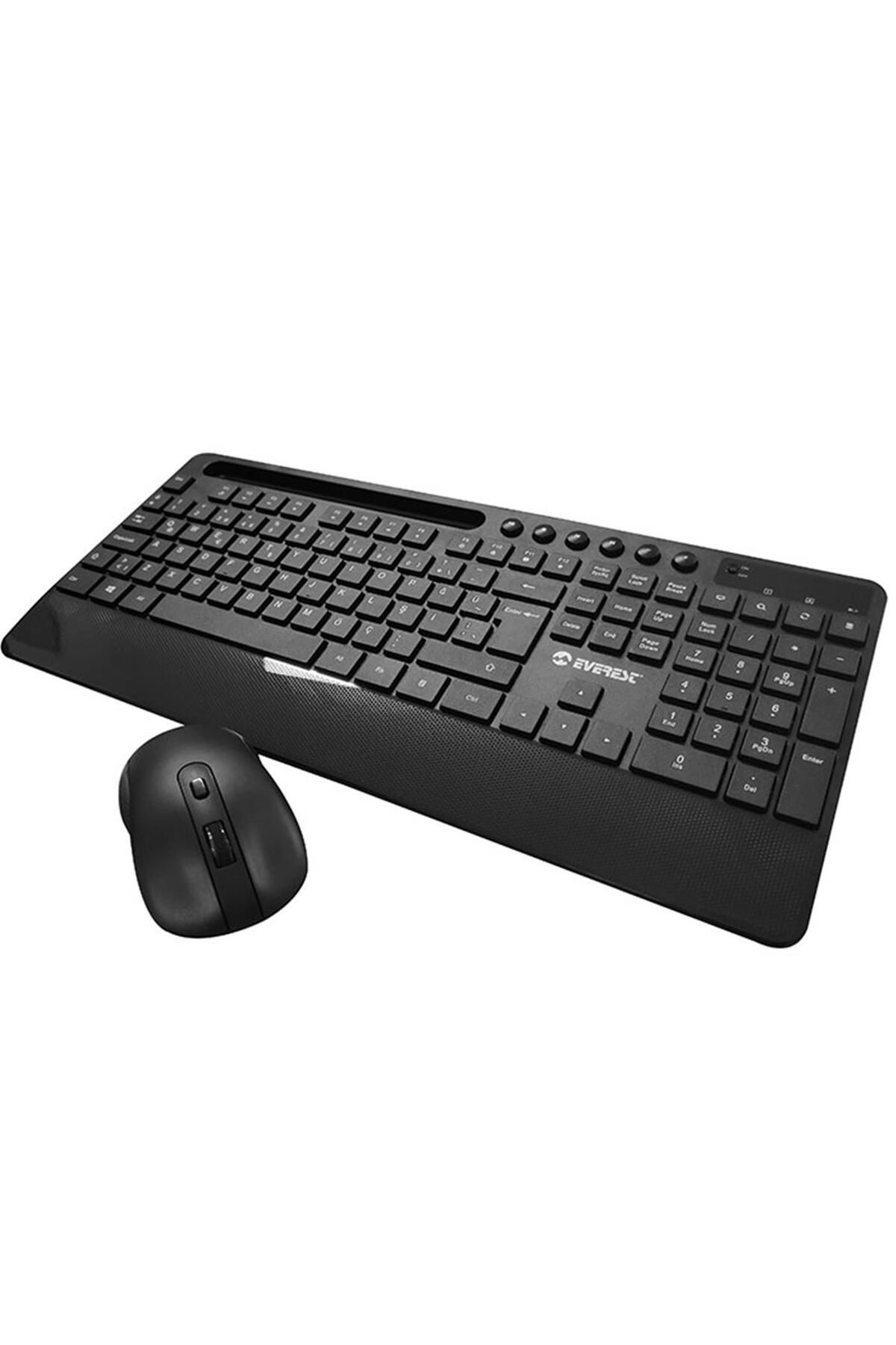 Vobotek Teknoloji KM-9676 Siyah Kablosuz 800-1200-1600 dpi Q Standart Klavye + Mouse Set