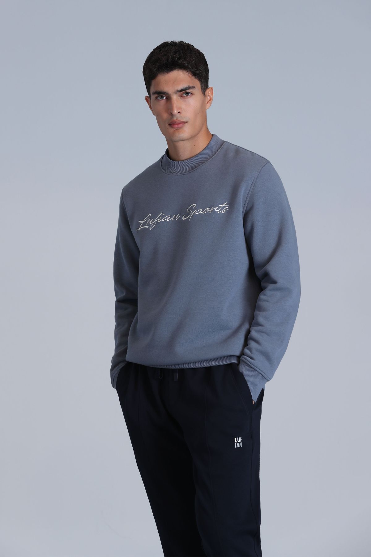 Lufian-Men's Sweatshirt - Loved Dark Blue 1