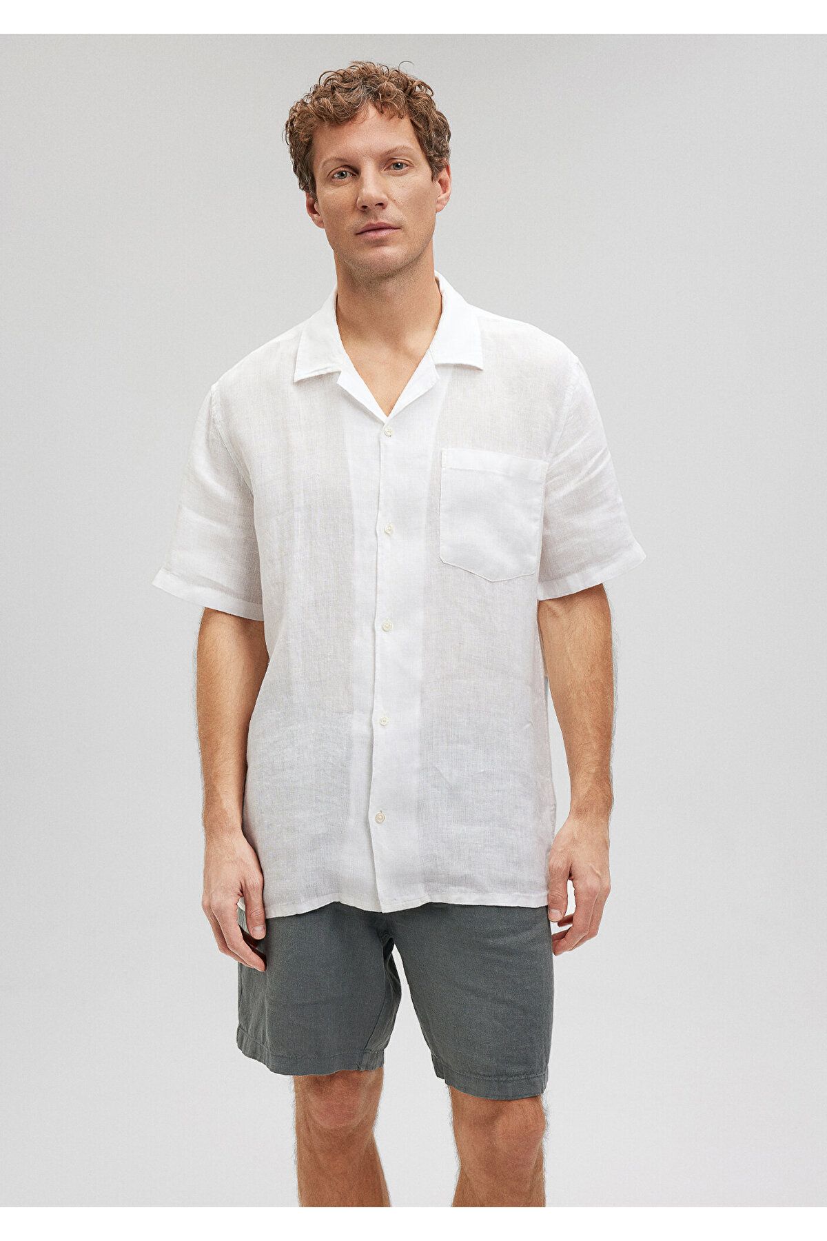 Mavi-Linen Regular Fit White Shirt -0210830-620 3