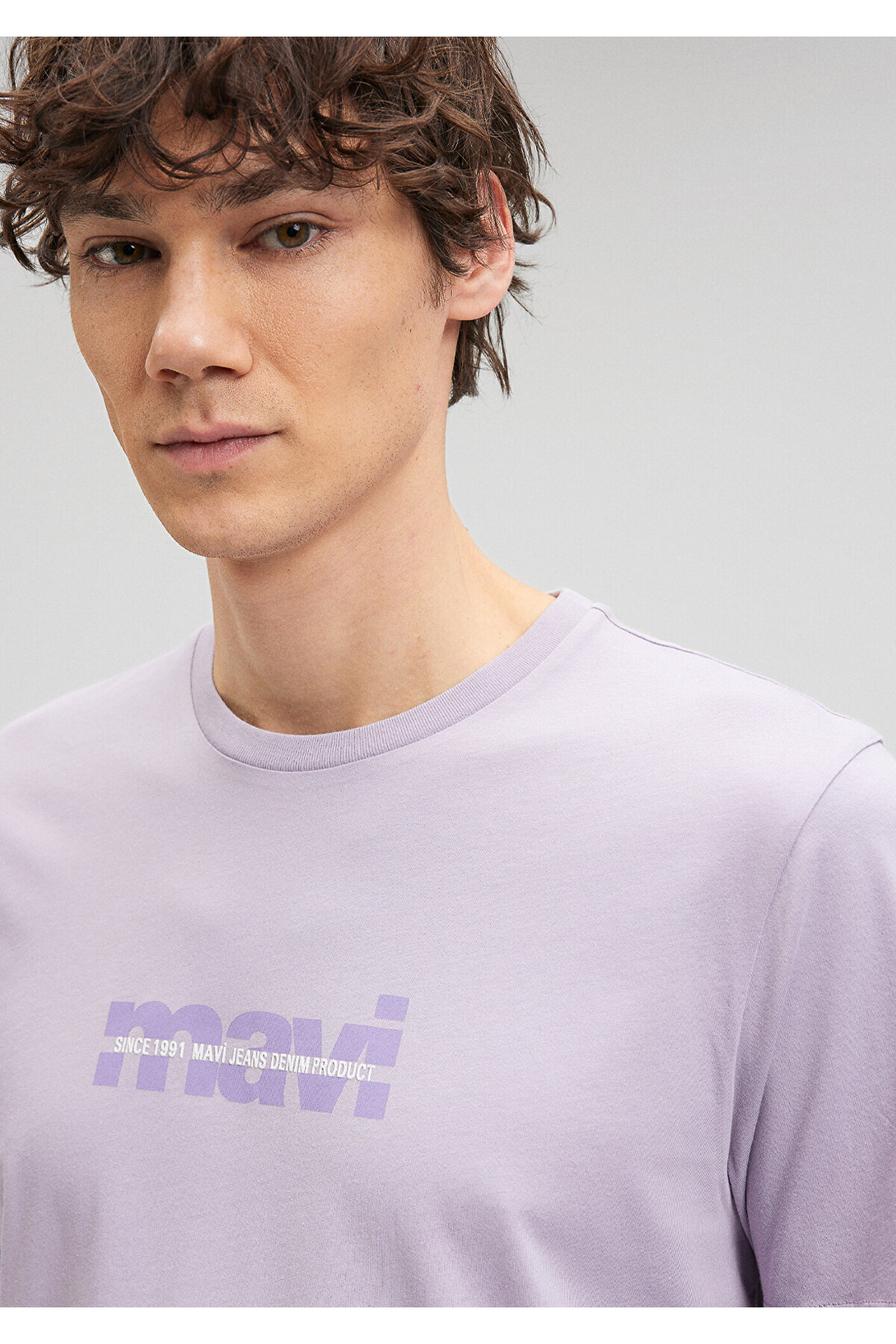 Mavi-Purple Regular Fit Logo Printed T-Shirt -0610943-70544 5
