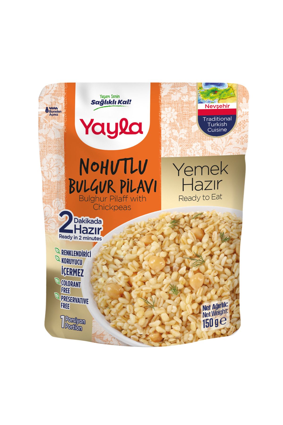 Yayla Yemek Hazır Nohutlu Bulgur Pilavı 150 gr