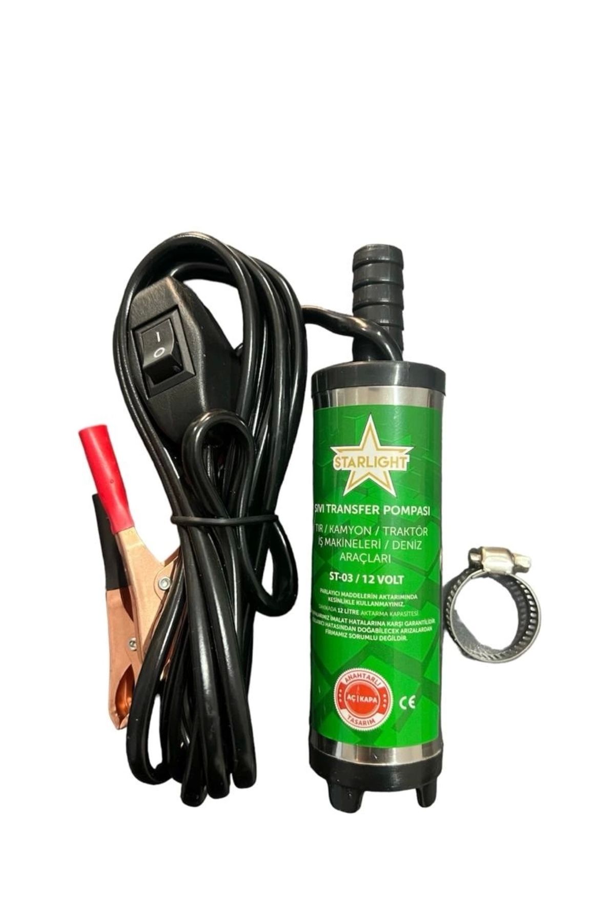 STARLİGHT 12 VOLT MİNİ DALGIÇ SIVI TRANSFER POMPASI 30 LİTRE/DK - 1