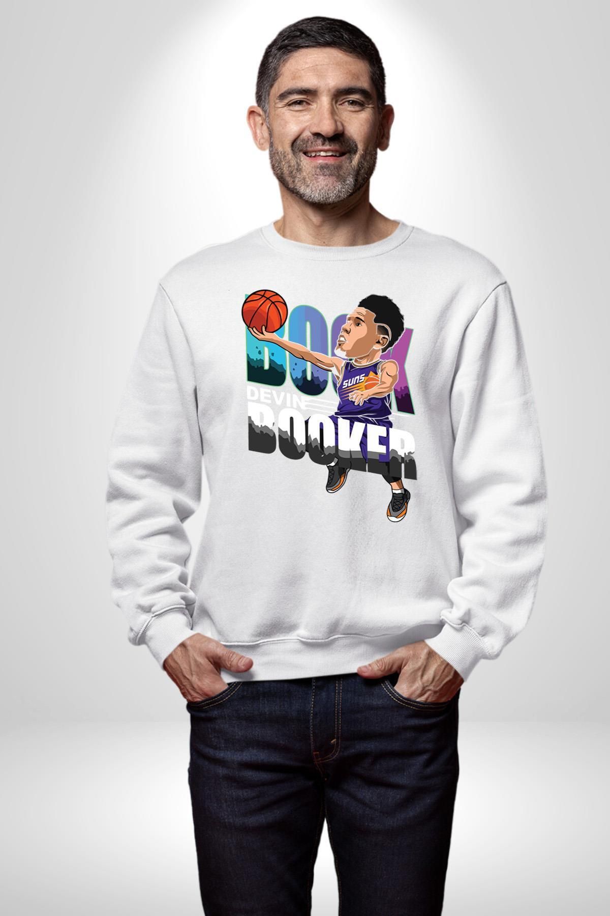 Angemiel-Devin Booker Phonex Basketball Women Men White Sweatshirt 6