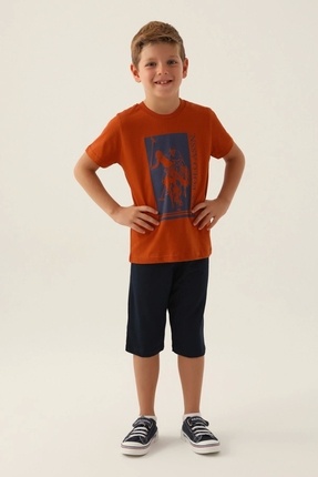 U.S. Polo Assn. ERKEK ÇOCUK KAPRİ TAKIM - KEHRİBAR