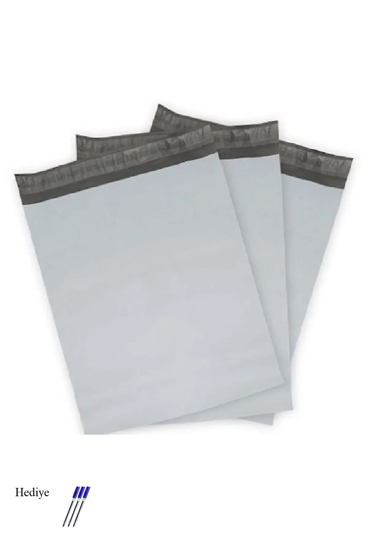 Kapamarka Cepsiz Mini Boy Kargo Poşeti 17x25+4 cm - 500 Adet (40+40=80 Mikron)