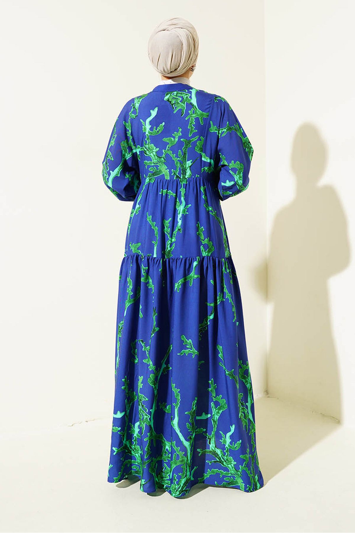 Bigdart-2423 Rochie cu model autentic - T. Bleumarin 4
