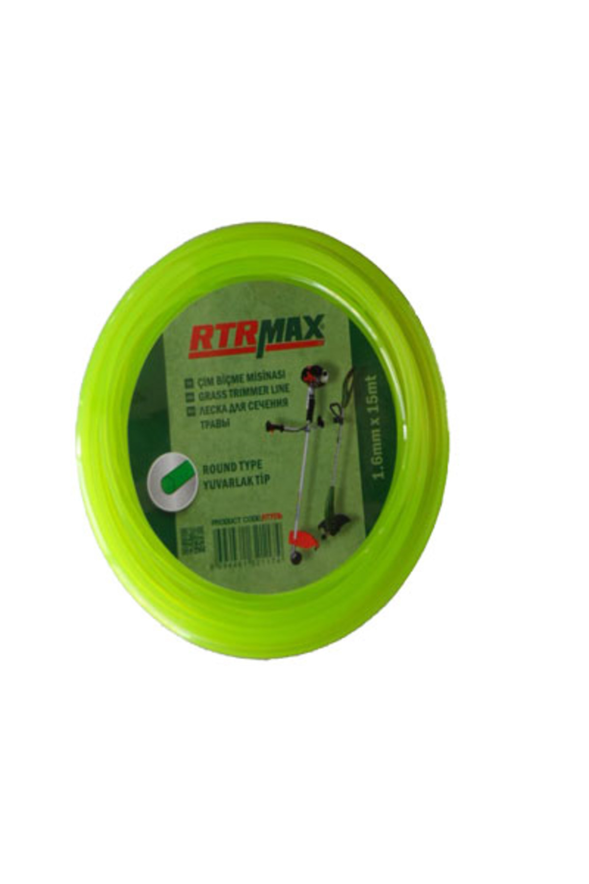 Rtrmax RTY516 Tırpan Misinası Yeşil Yuvarlak 1.6 mm 15 Metre