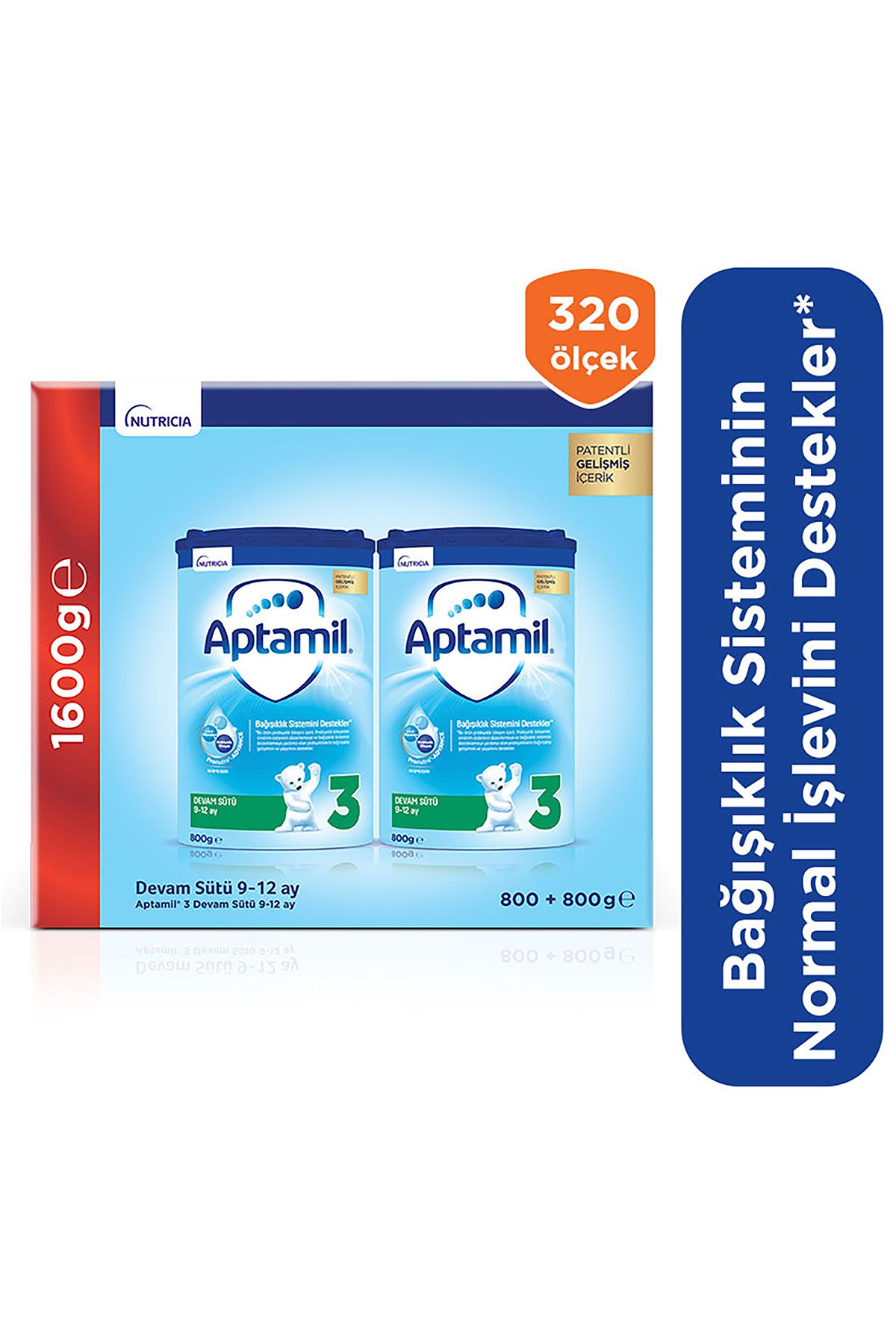 Aptamil 3 Devam Sütü 9-12 Ay Akıllı Kutu 800 G X 2 Adet