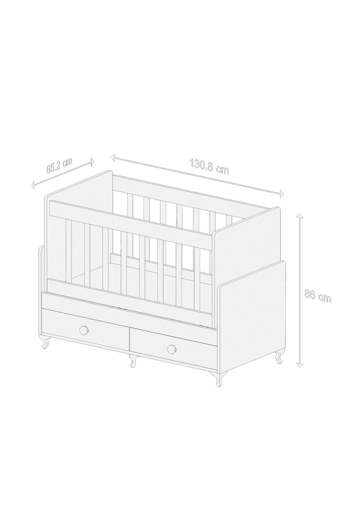 Bygolden Wsmall Sallanır Anne Yanı Bebek Beşiği Yatak Ve Mavi Uyku Seti Hediyeli fotoğrafı 6 (önizleme)