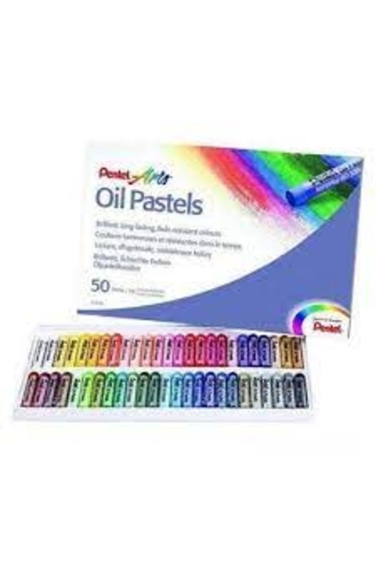 Pentel Arts Yağlı Pastel Boya - 50 Renk / Yphn50