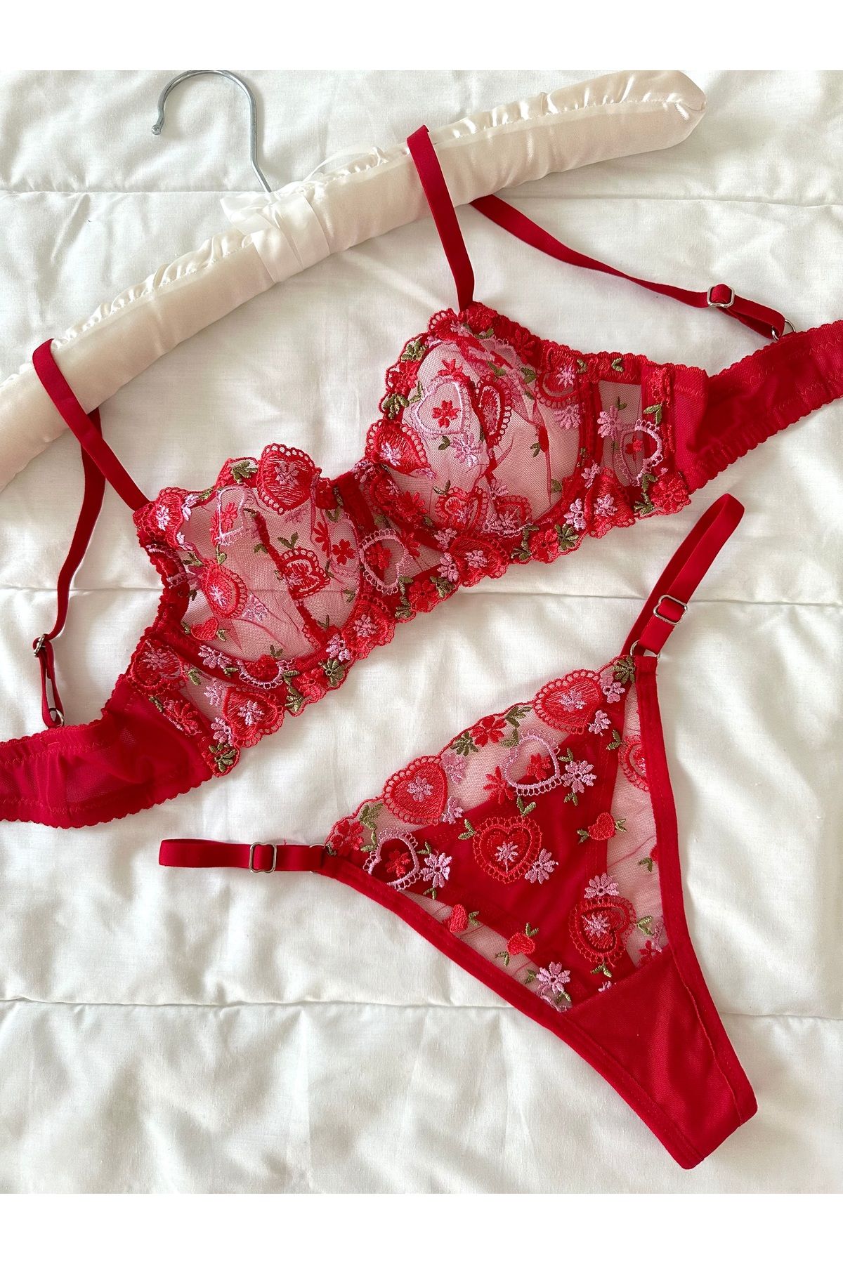 Feruzdesign-Ellen Red Underwire Bralet Set 3