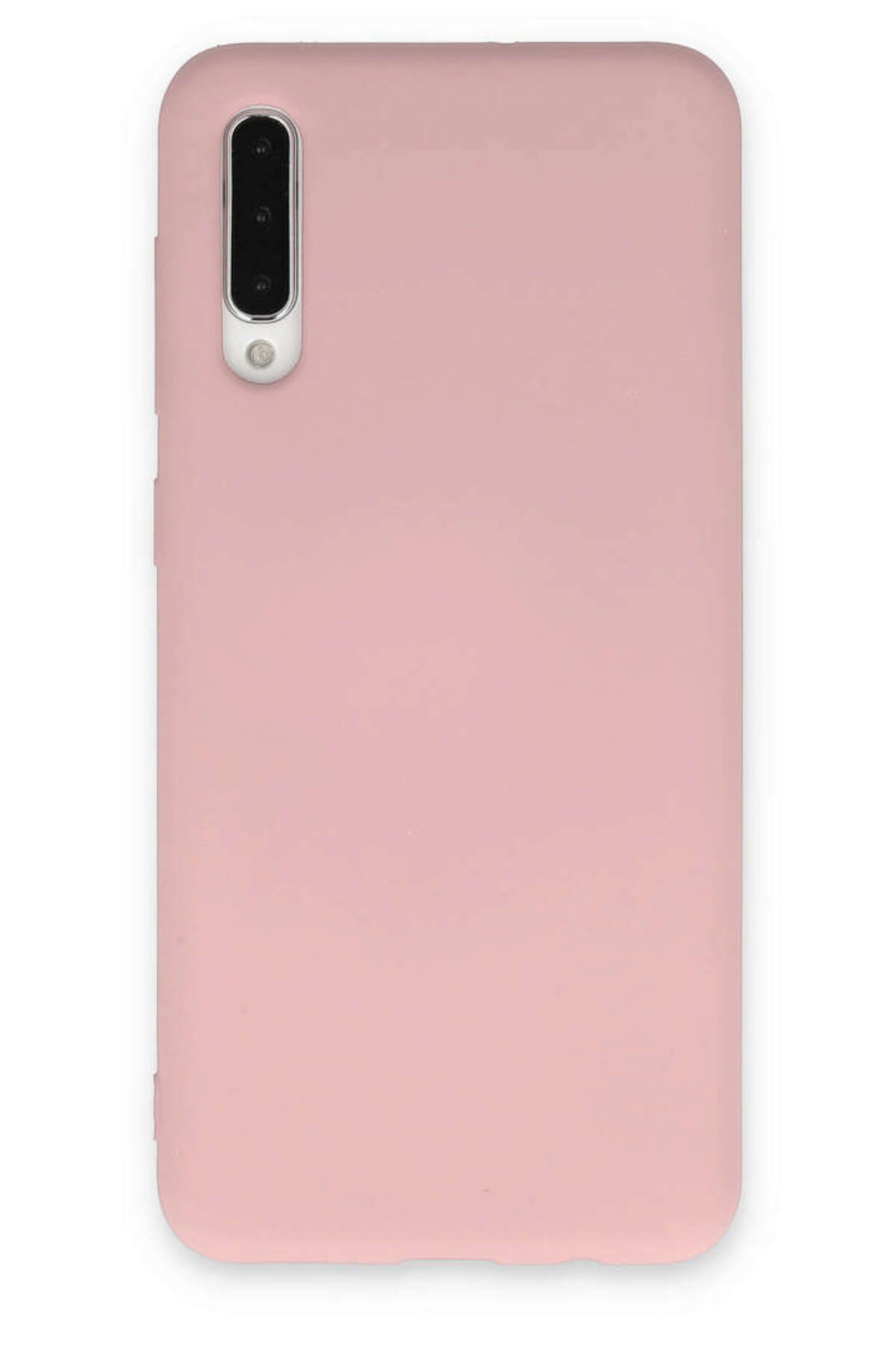 NewFace Uyumlu Galaxy A50 Kılıf Nano içi Kadife Silikon - Pudra GLSTD