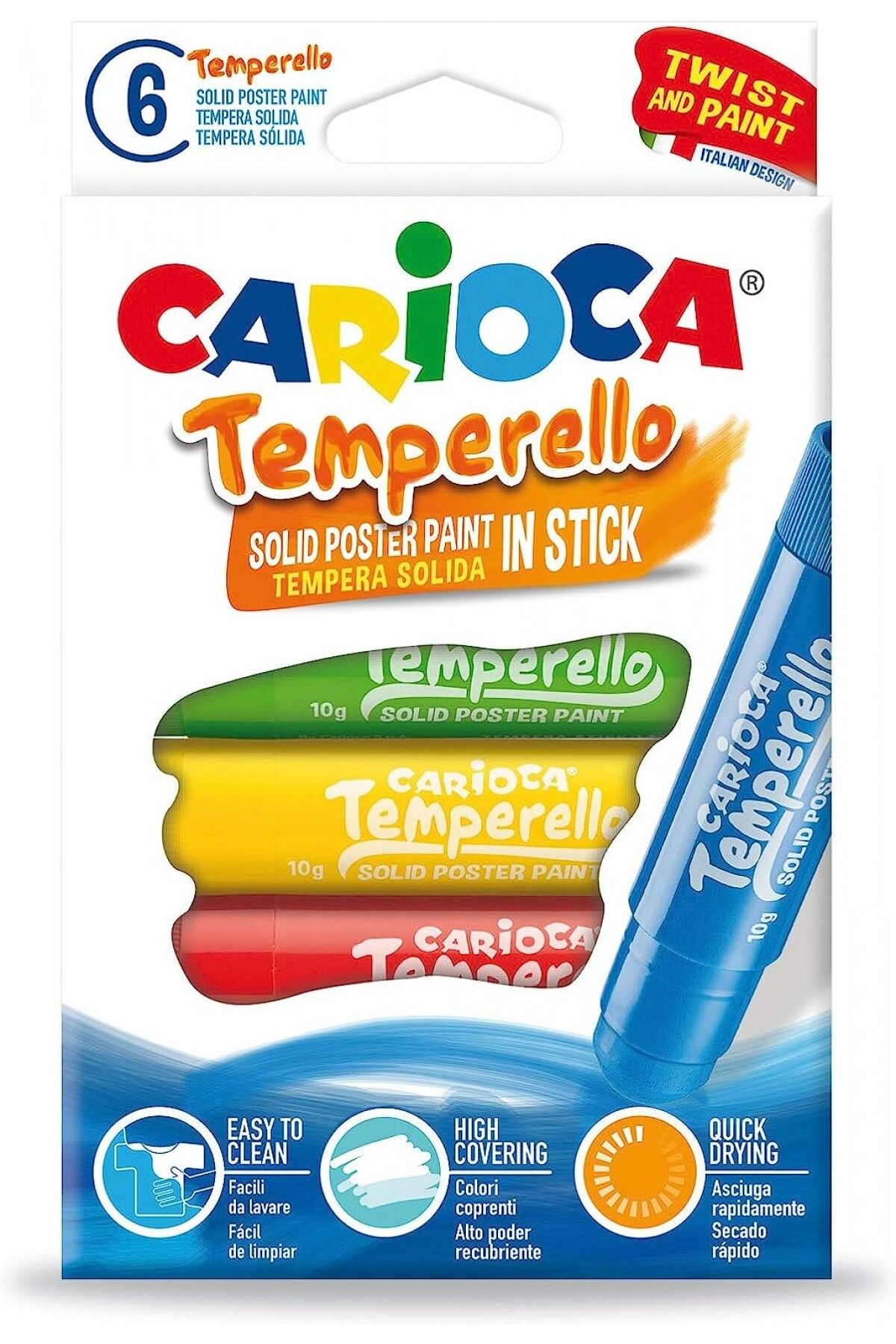 CARIOCA Temperello Stick 6'lı Poster Boyama Kalemi / 42739