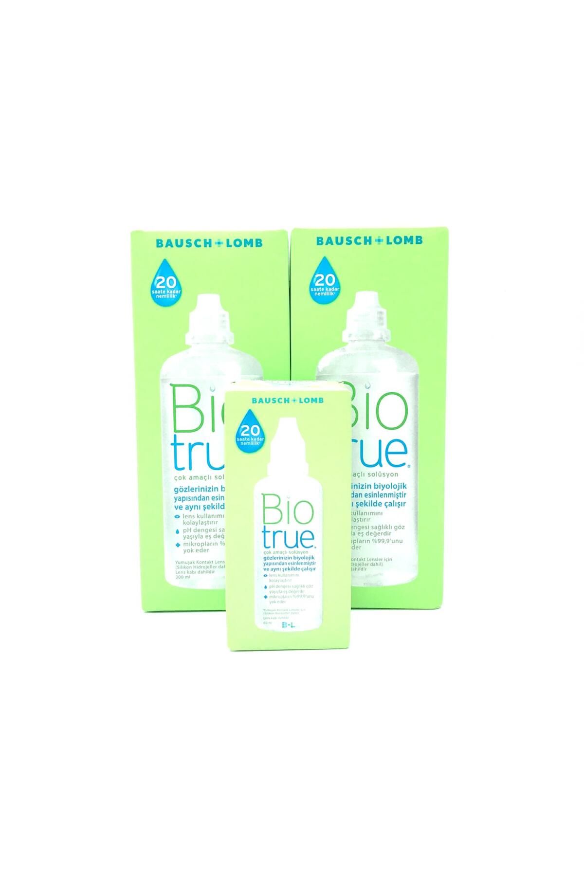 Biotrue Bio True Çok Amaçlı Solüsyon 2x300ml +60ml Seyahat Boy