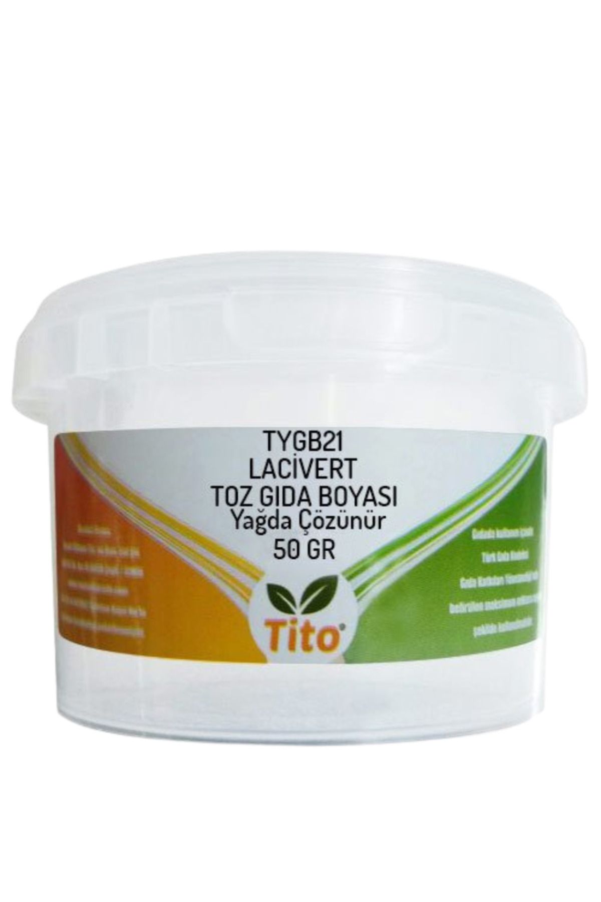 tito Lacivert Gıda Renklendiricisi Toz Yağda Çözünür E132 50 G