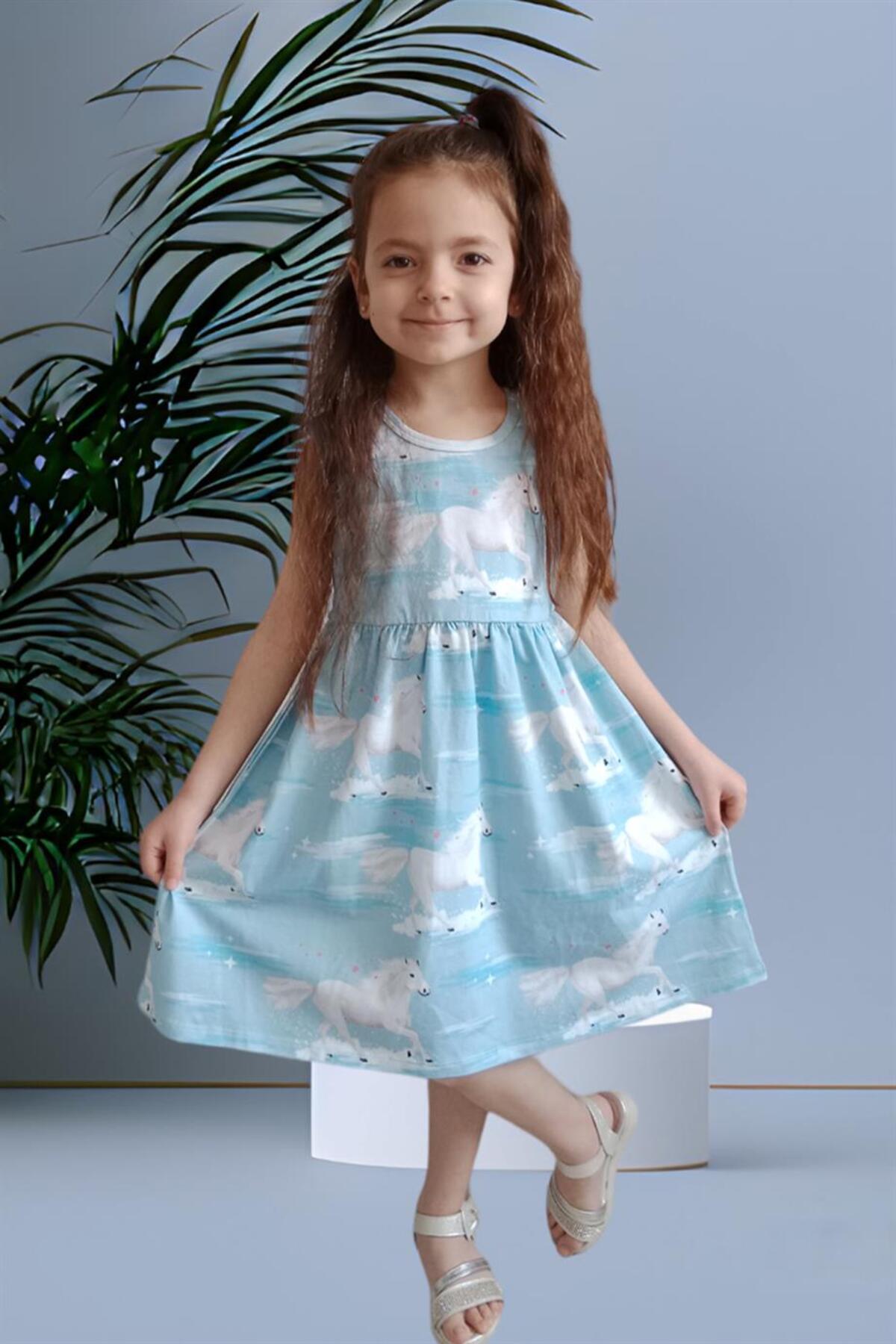 Walkiddy Beyaz At Desesnli Bebek Elbise fotoğrafı 6 (önizleme)