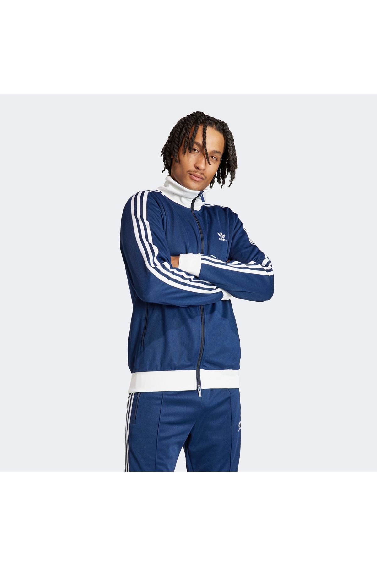 adidas-Originals Beckenbauer Tt Men's Blue Jacket 1