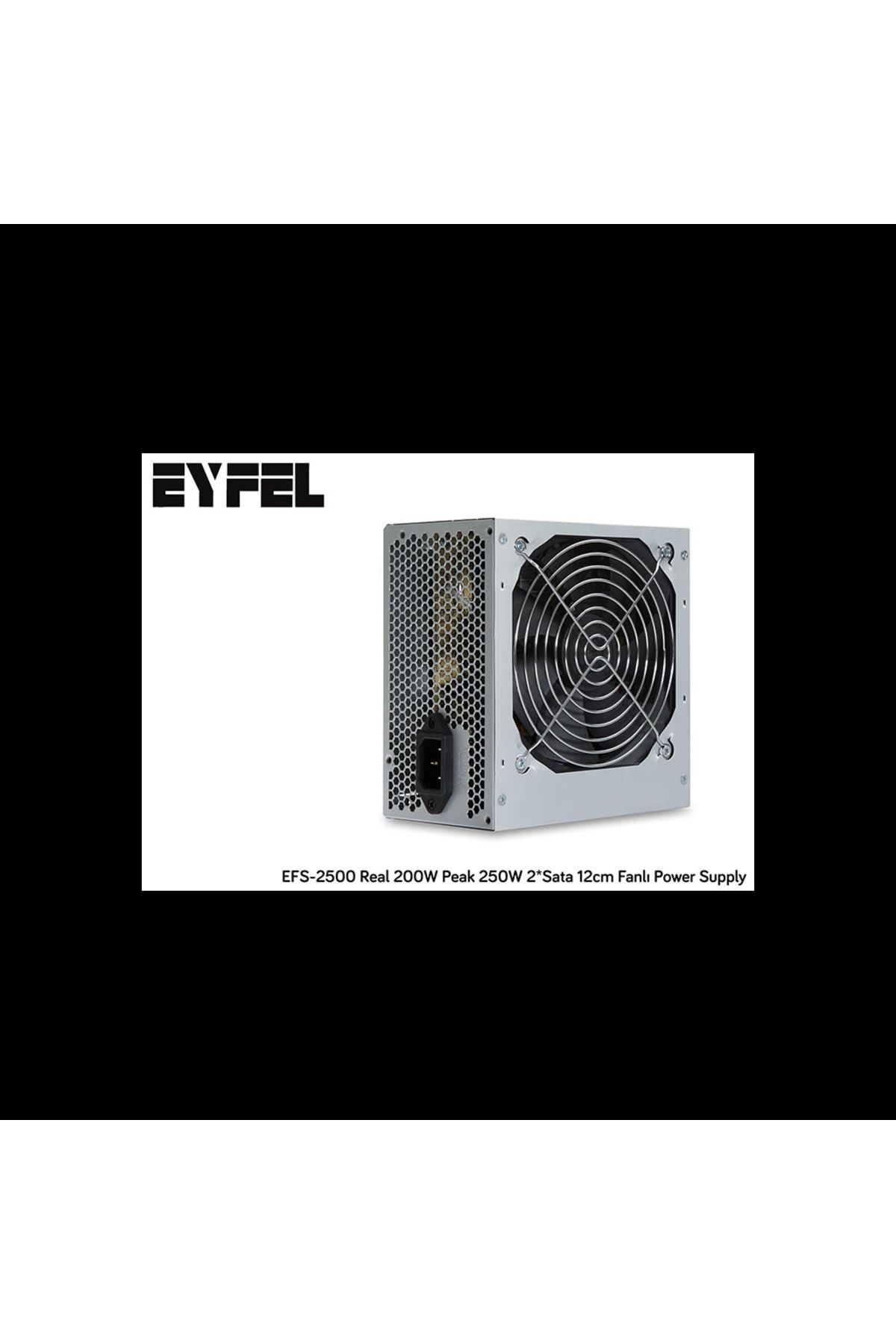 Eyfel Efs-2500, 250w Peak, 12cm Fan, Atx, Power Supply (PSU)