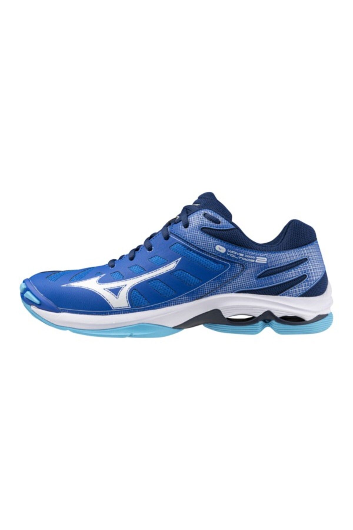 MIZUNO Wave Voltage 2 Erkek Voleybol Ayakkabısı Mavi