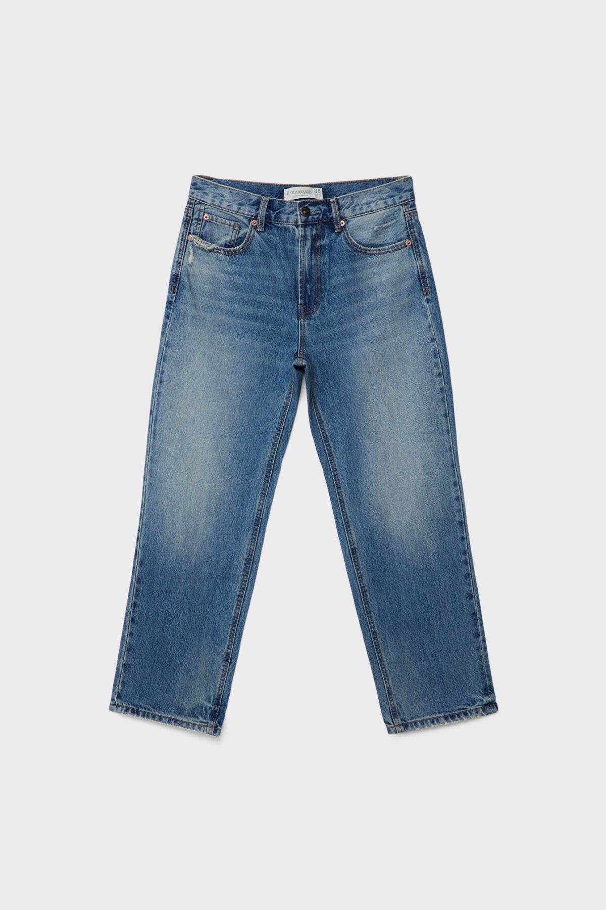 Stradivarius-Cropped straight jeans 5