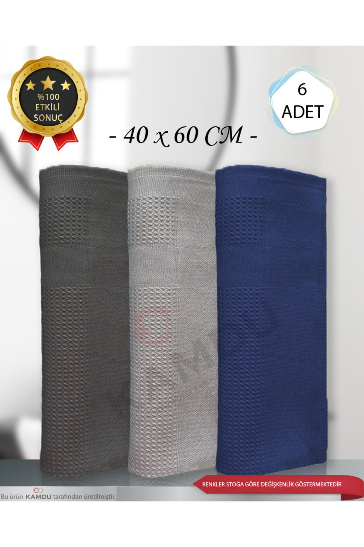 velvettowels 6 Adet BÜYÜK BOY 40x60 Sihirli Mikrofiber Temizlik Bezi, İz Yapmaz Bez, Cam Bezi, Ayna Bezi