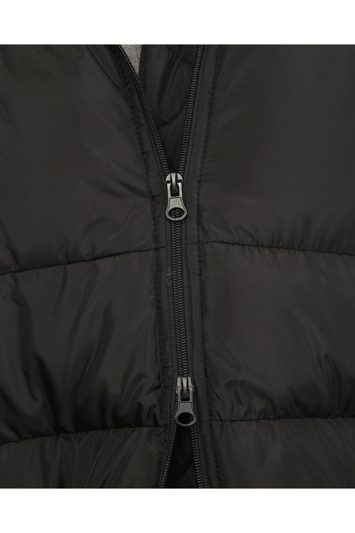 Cristina Kısa Şişme Mont Yakası Kapişonlu görsel 7