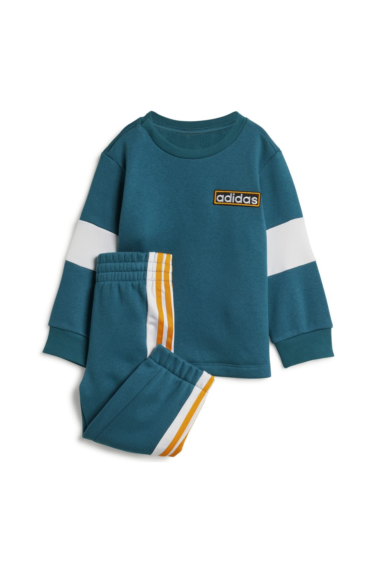 adidas-Green Adidas Iw3510-B Crew Set Baby Tracksuit Set 1