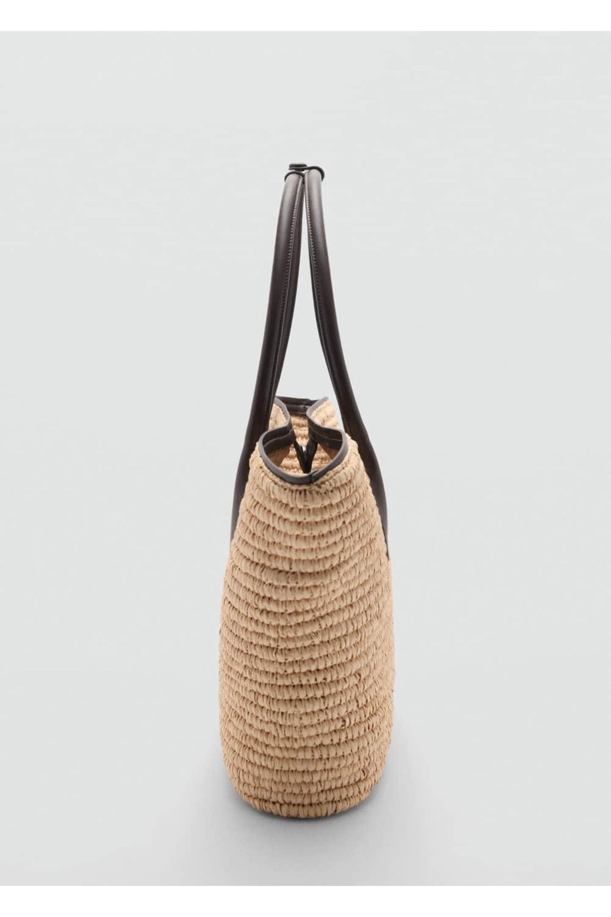 MANGO Woman-Maxi-Einkaufstasche aus Naturfaser 3