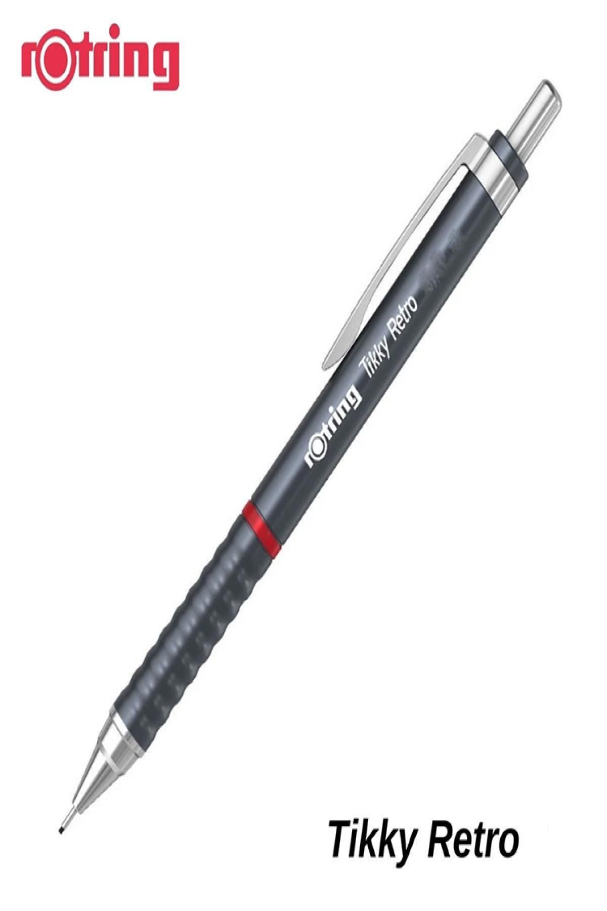 Nextpage Rotring Tikky Retro Versatil Kalem Metalik Gri 0.5 Mm 2202567