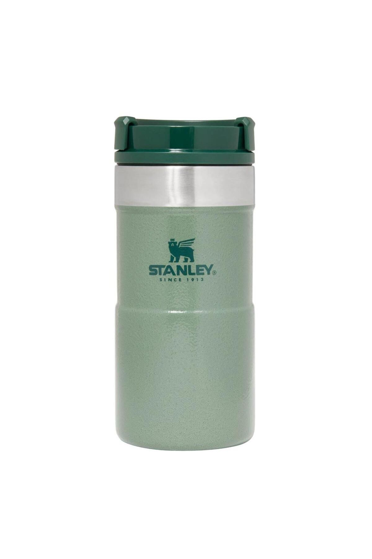 فلاسک سبز مردانه و زنانه کلاسیک NeverLeak Thermos Cup 0.25 Lt Green Stanley