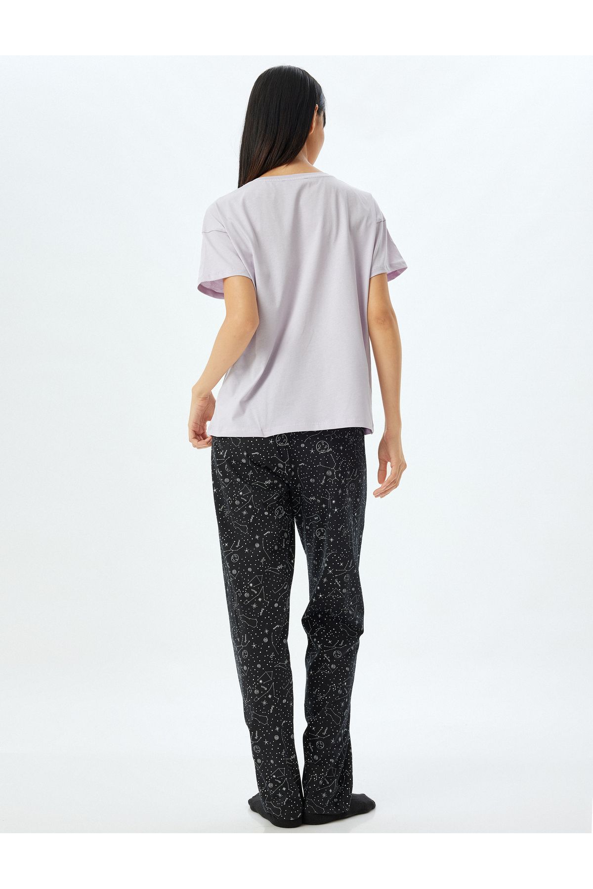 Koton-Lilac Women's Pajama Set 5Wlk40060Mk 4