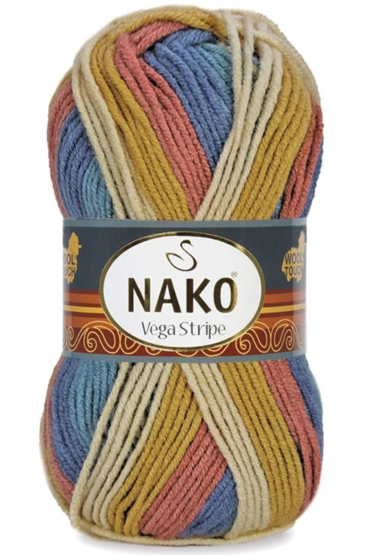 Vega Stripe Ebruli Örgü İpi 83602 - 2