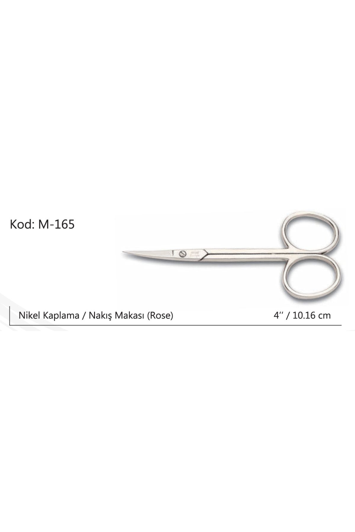 NEZADE STORE Rose Europe Nakış Makası Süper Kalite No:4 10,16 CM