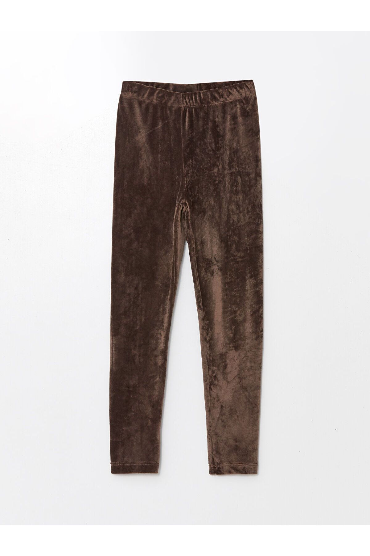 LC Waikiki-Lcw Basic Girl's Velvet Leggings with Elastic Waist 1