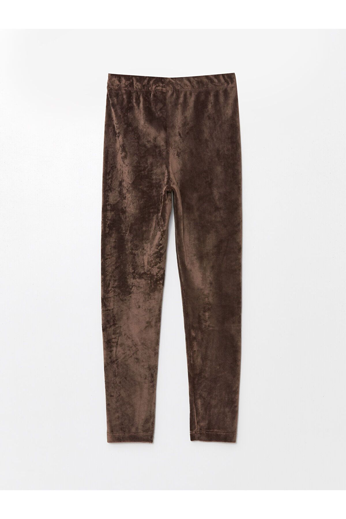 LC Waikiki-Lcw Basic Girl's Velvet Leggings with Elastic Waist 2