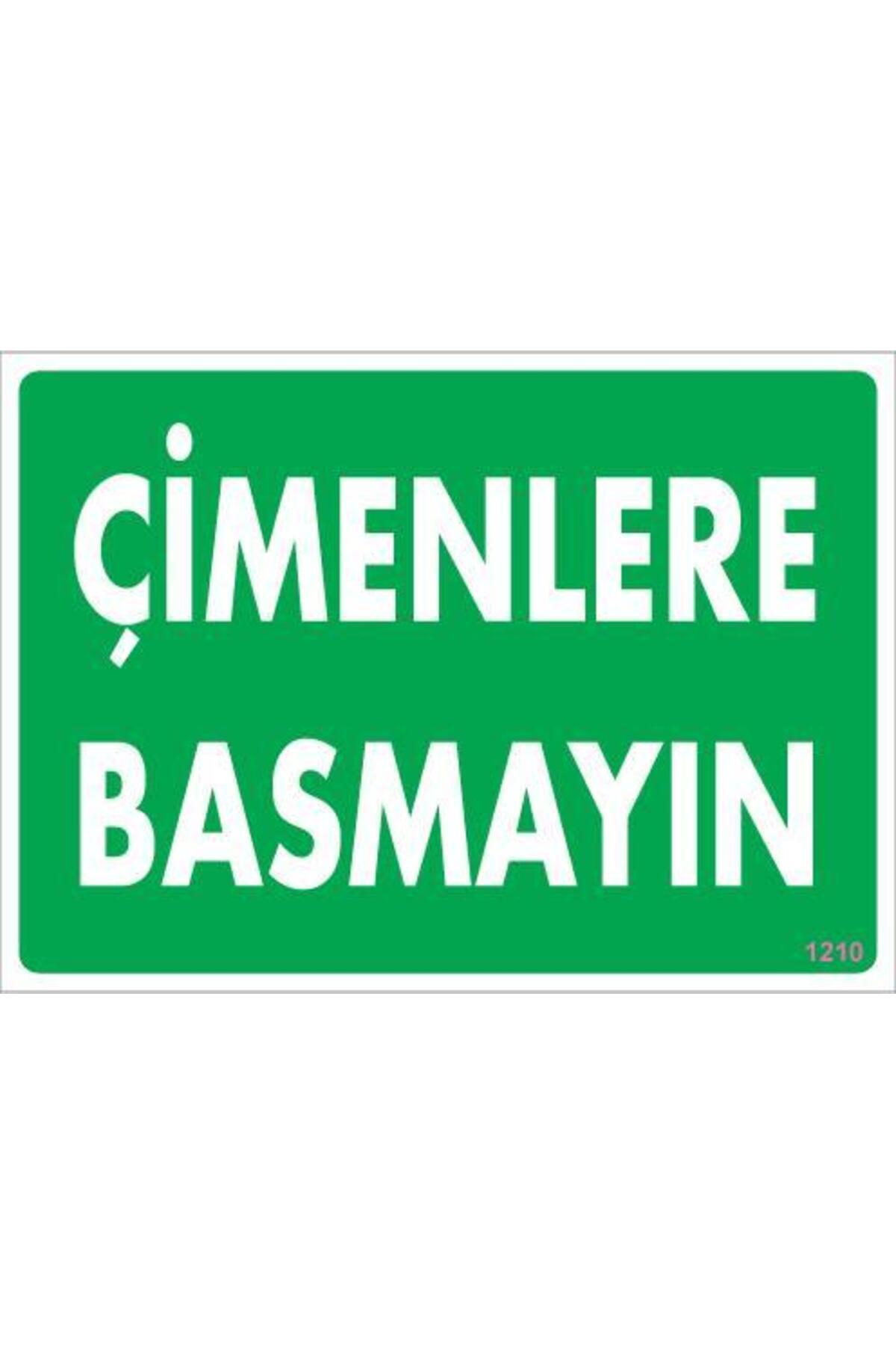 LTG Nova Çimlere Basmayın Uyarı Levhası 25X35 Kod:1210