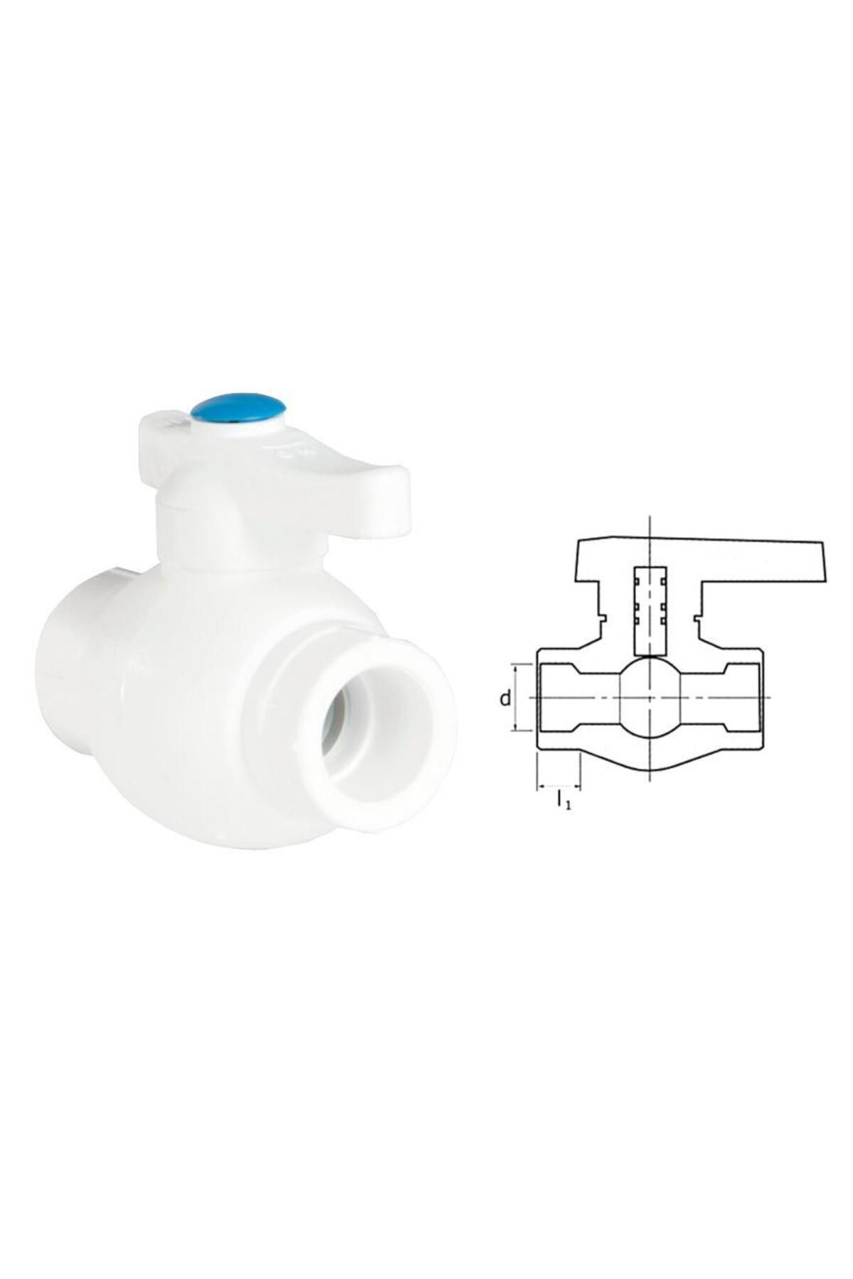 OEM Ege Yıldız PPRC 40 mm Küresel Vana Gri