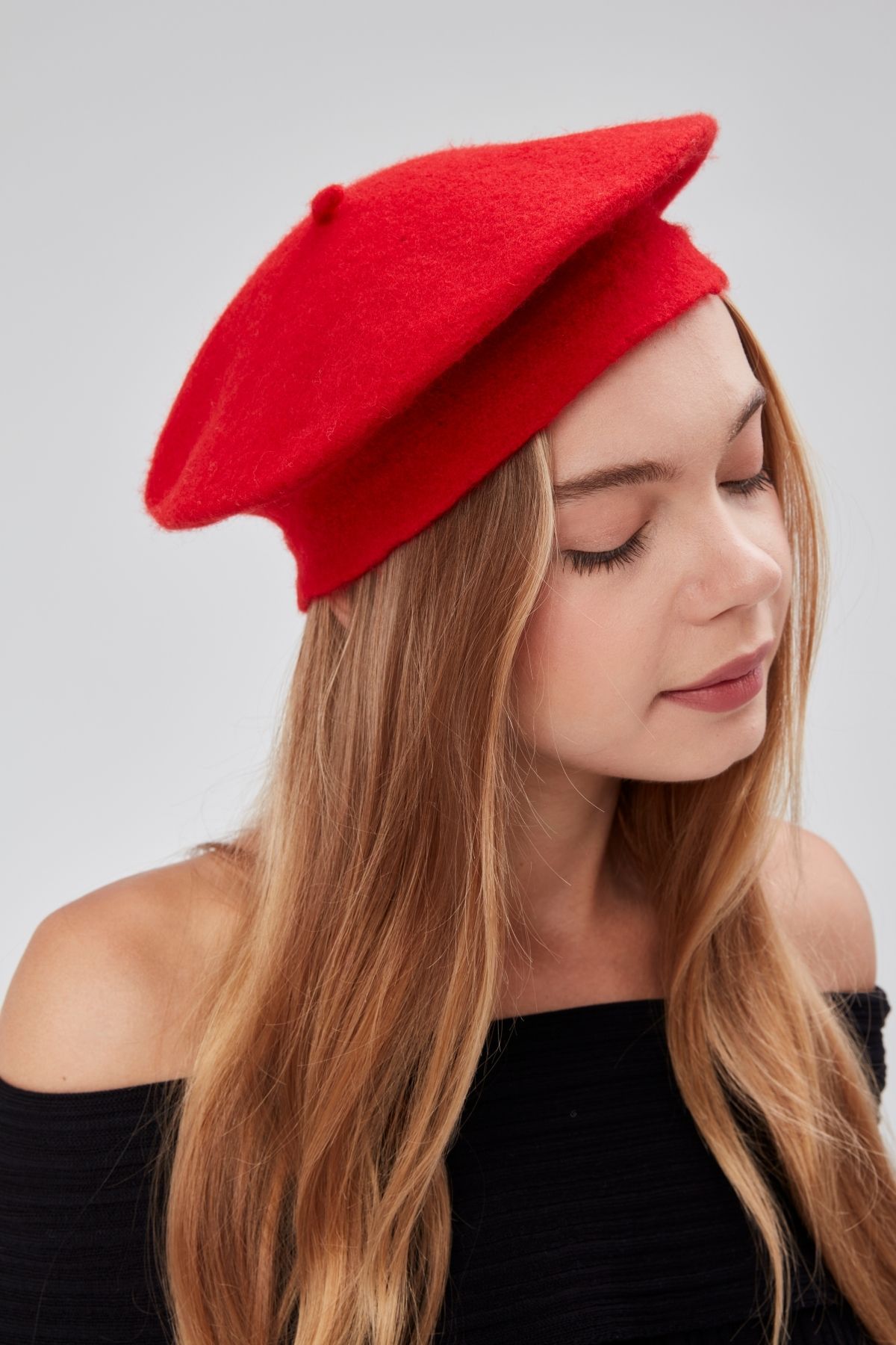 derikem-Cap Women's Artist Painter Cap Classic French Beret Fashion Artist Cap Beret Felt French Hat 6