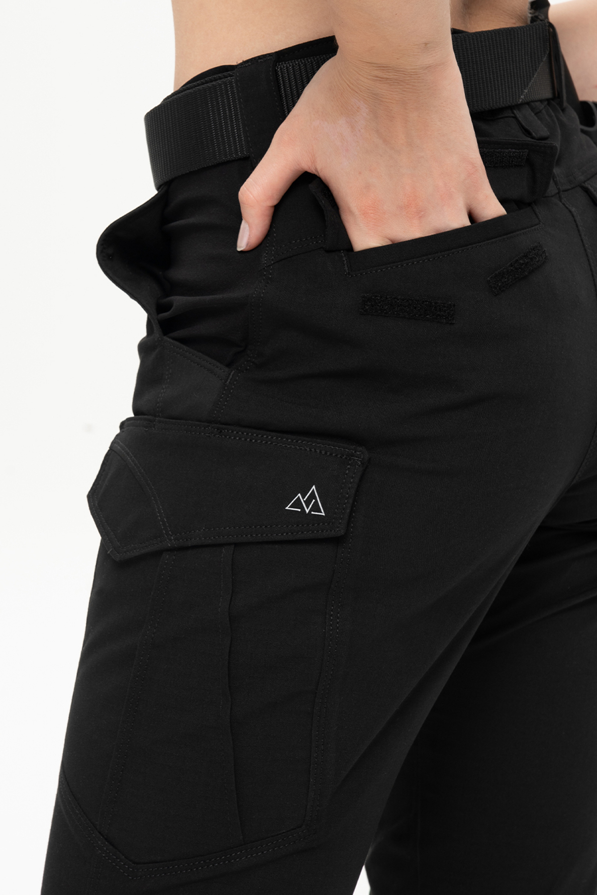 SOUTH COL  Order Kadın Yüksek Bel Taktik Pantolon Ripstop Yüksek Dayanıklı Kumaş Çok Cepli Detaylı Kemersiz - Görsel 7