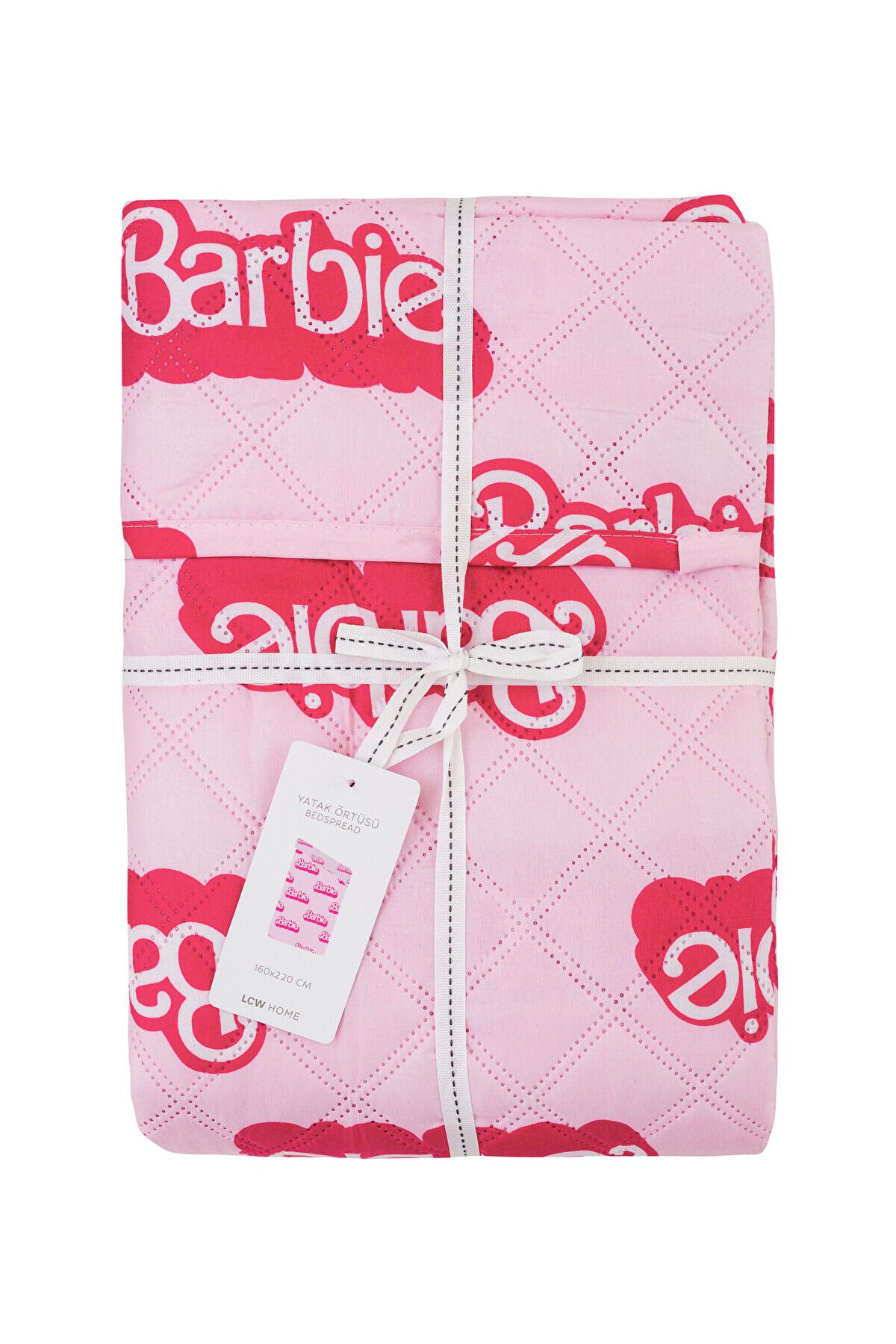 LC Waikiki-Lcw Home Baby Pink Barbie Printed Single Bedspread 5