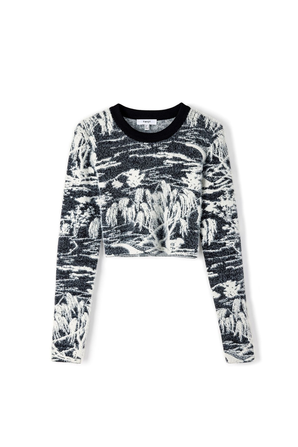 Twist-Crop Jacquard Knitwear 3