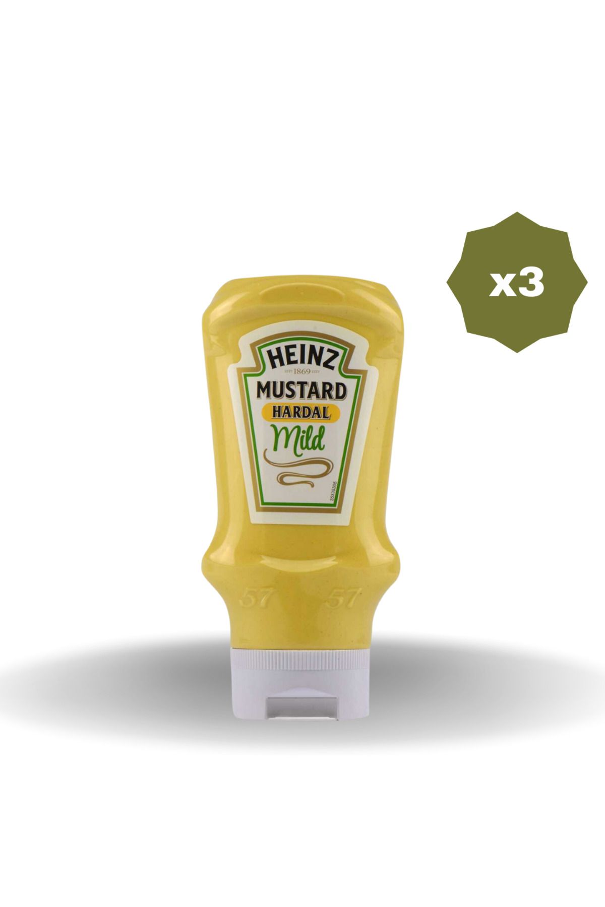 Heinz HEİNZ HARDAL MİLD 445 GR X 3 ADET