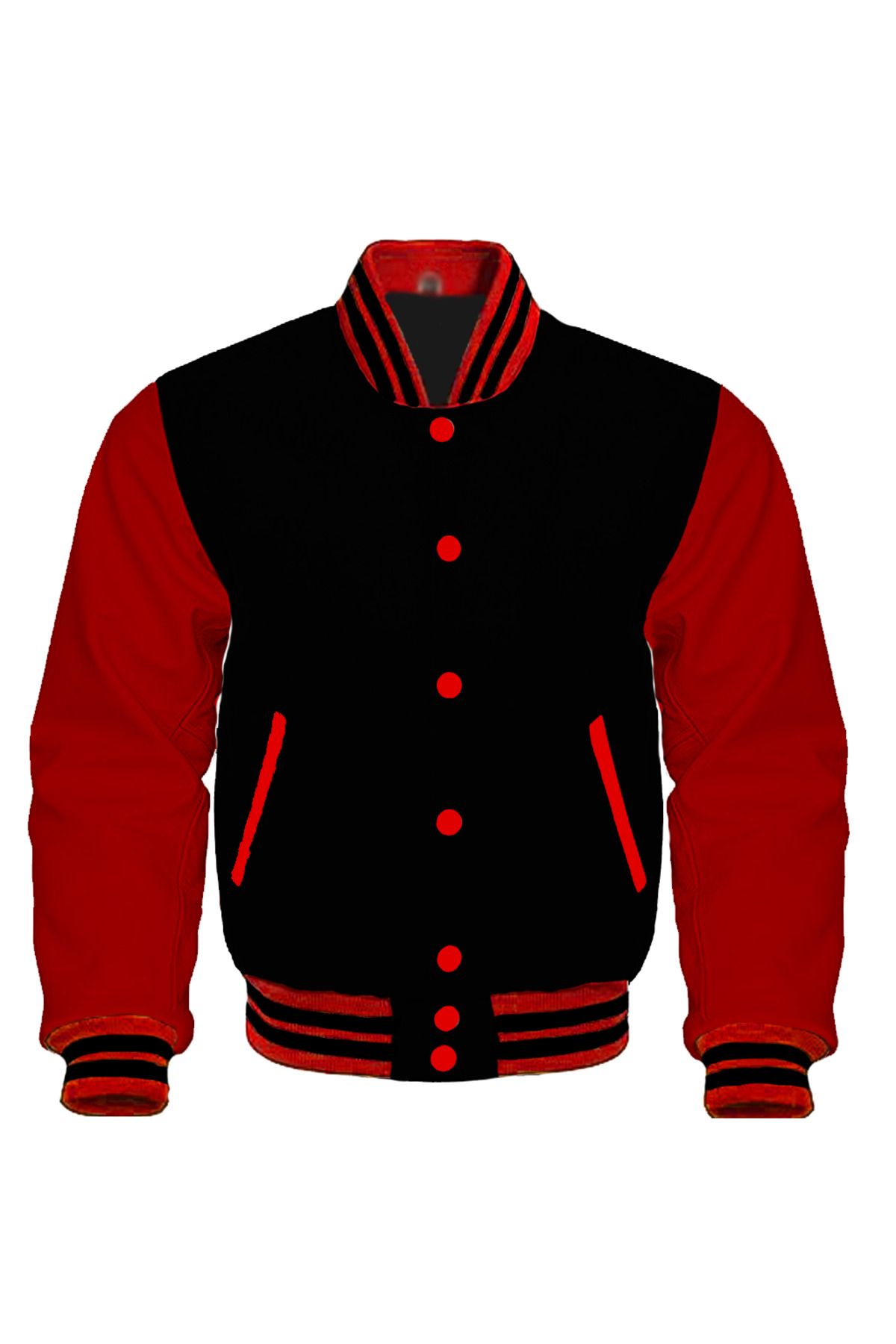 Butik-University Jacket with Artificial Leather Sleeves 1