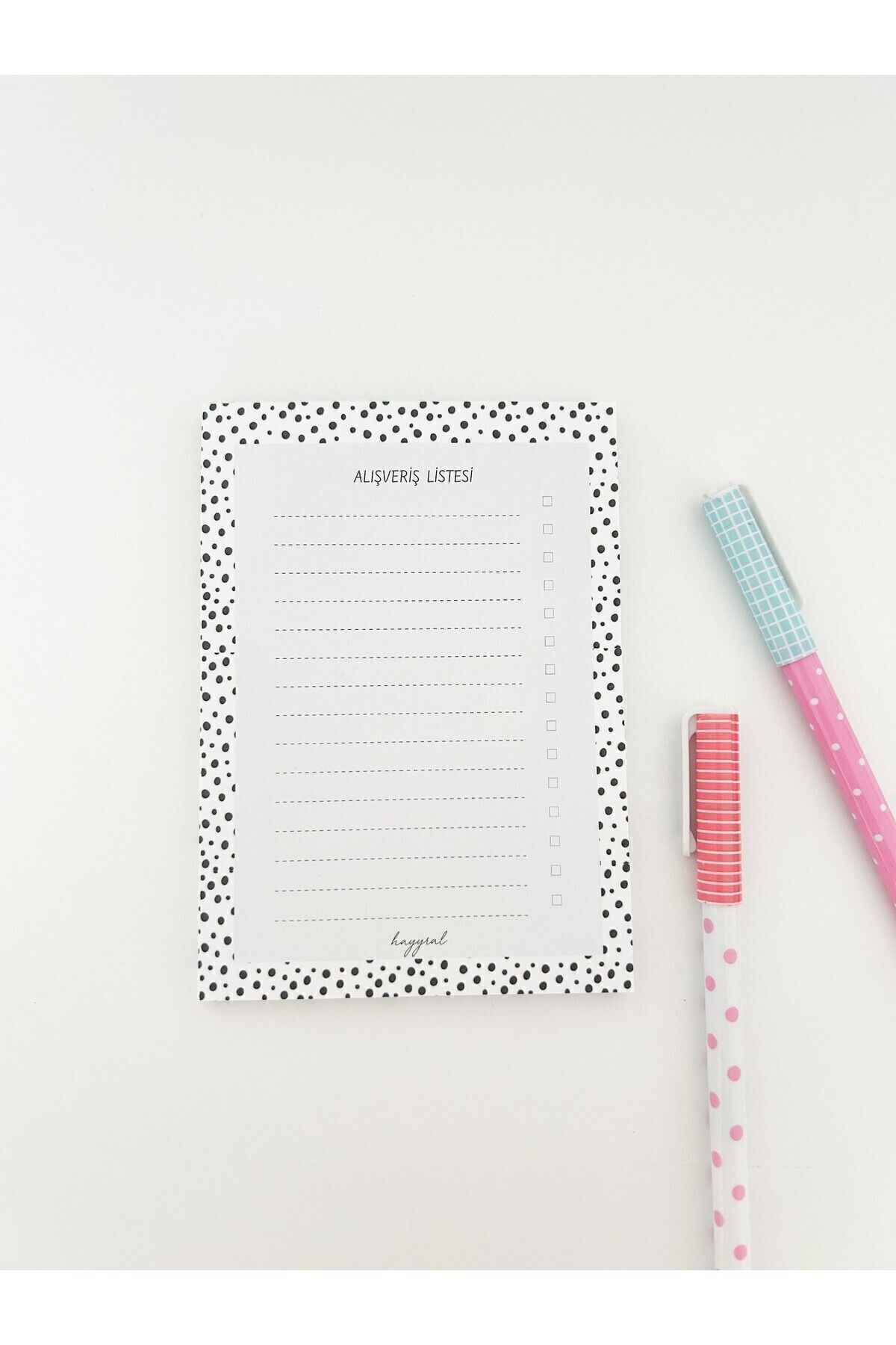 HAYYRAL Buzdolabı Magnetli Alışveriş Listesi Not Defteri