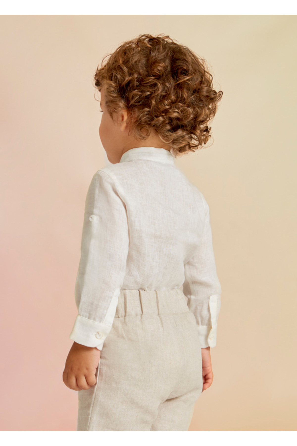 Abel & Lula Abel&lula erkek bebek keten gömlek 5123 fotoğrafı 3 (önizleme)