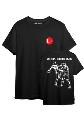 TOP GLORY Kick Boks Baskılı T-shirt KickBoks Tişörtü