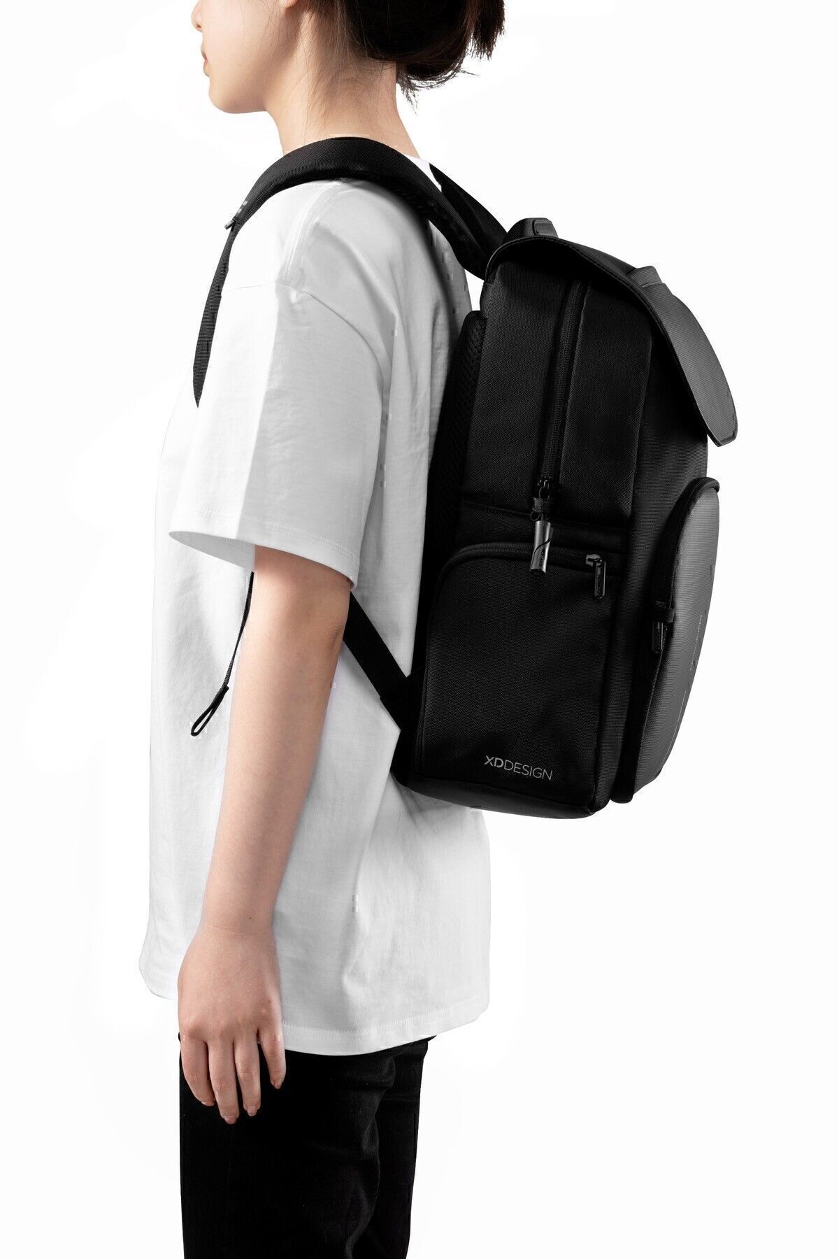 XD Design-Bobby Soft Daypack Anti-Theft Design Black Backpack 15 L 2