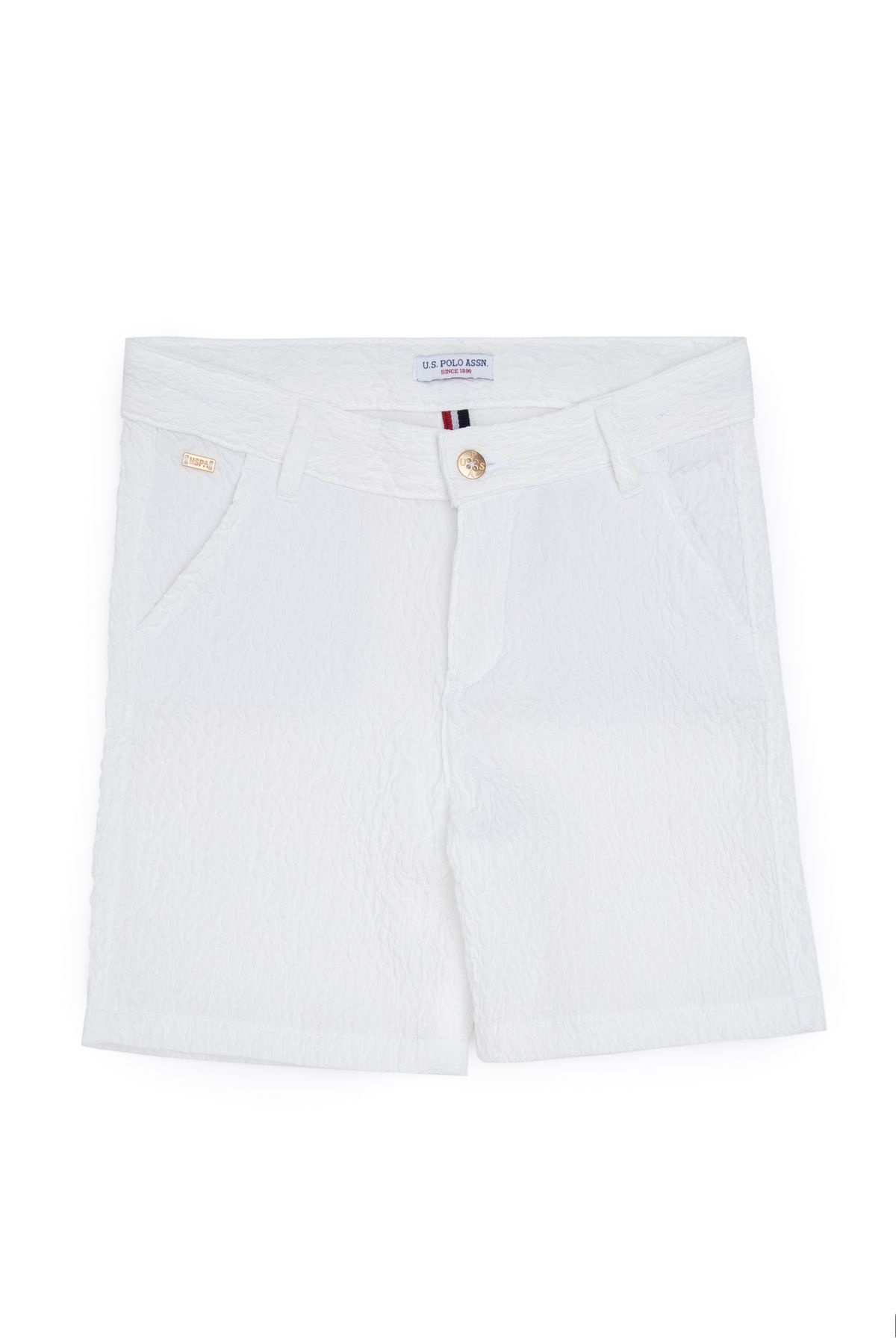 U.S. Polo Assn.-Girl's White Woven Shorts 50282944 -Vr013 2